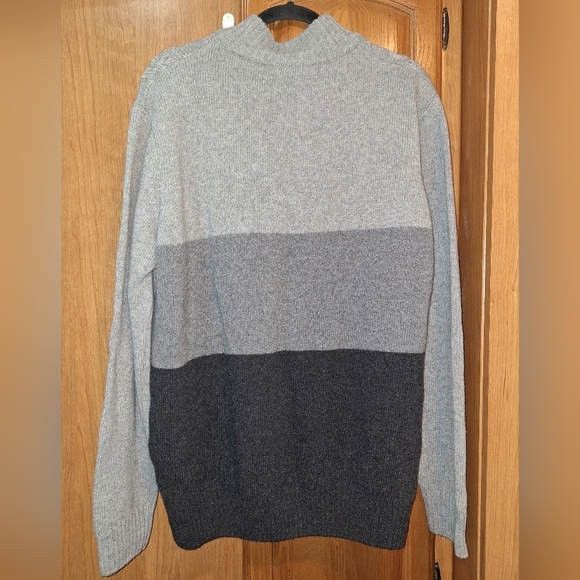 An Uomo Firenza made in Italy wool blend long sleeve 1/4 zip tiered XL sweater - Picture 5 of 7